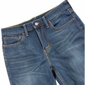Levi's 502 vintage Regular Taper Jeans Women 29x32 Blue Dark Wash Denim